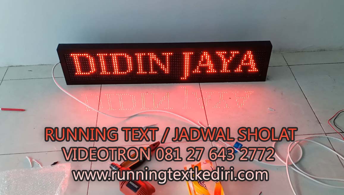 <p>Running text led Kediri merupakan led yang sangat berguna bagi semua kantor, instansi, sekolah, pemerintah, toko, swalayan, dan semua yang dapat digunakan untuk led yang anda butuhkan.</p>